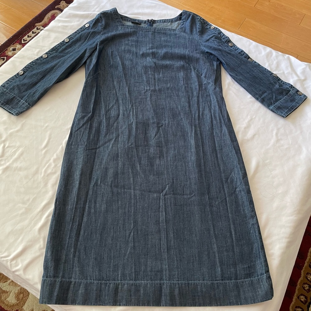 Talbots Blue Jean Dress, Sz 6